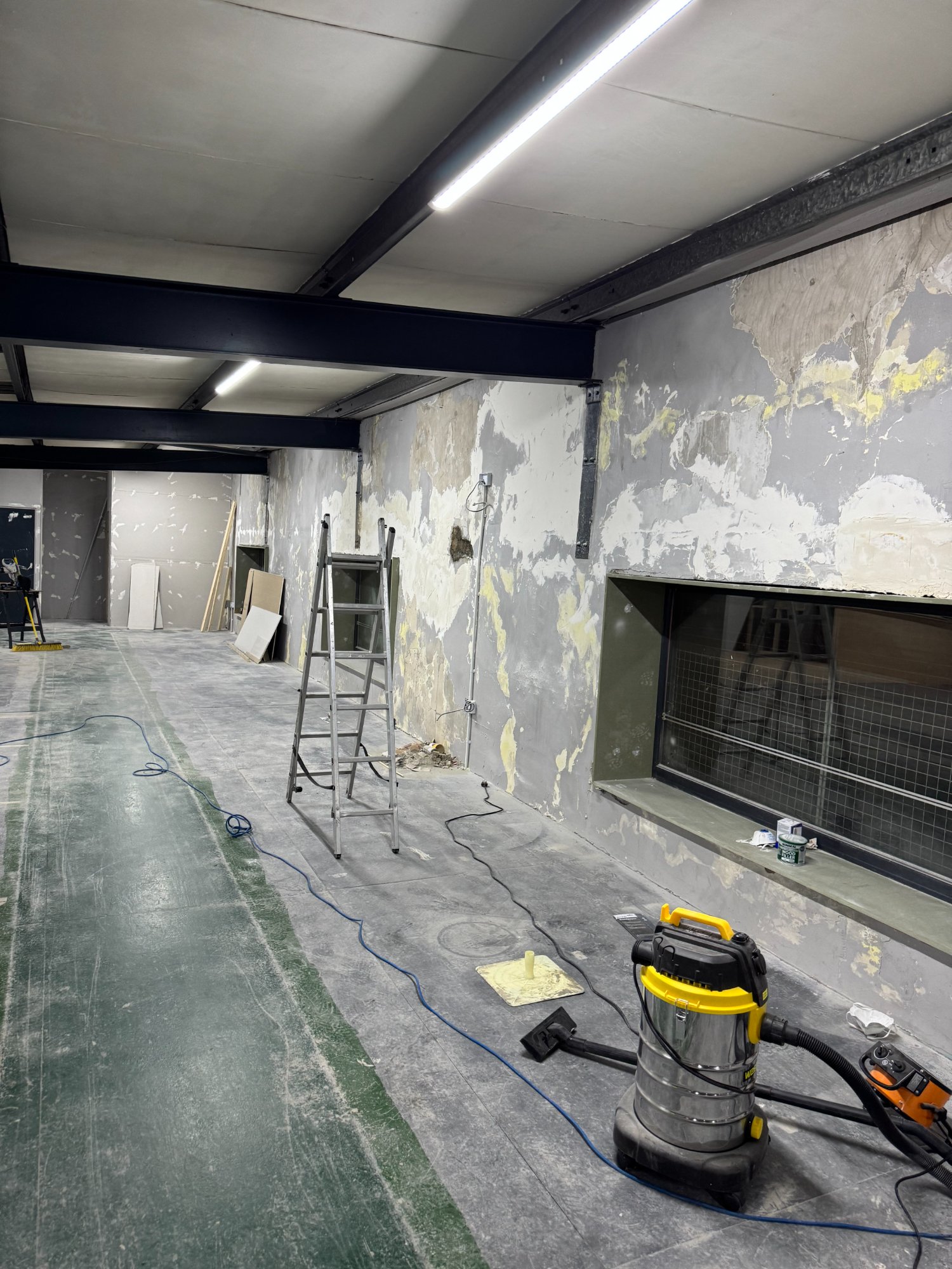 Multiple volunteers painting