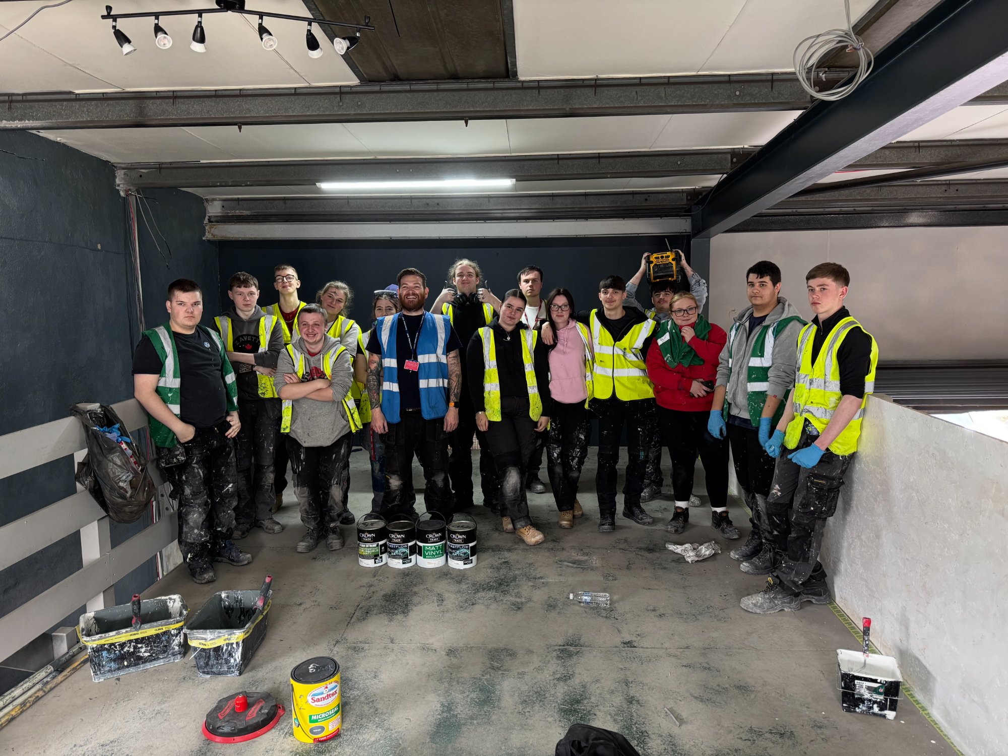 Full Burnley College group photo